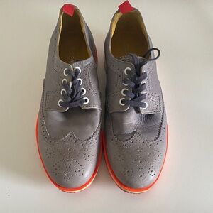 Call It Spring Gray and Orange Oxfords